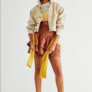 Shona Joy Elsa linen mini skirt NWOT